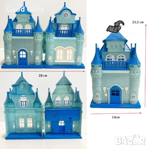 Замък Замръзналото кралство с Карета и Кукли с Аксесоари, снимка 6 - Кукли - 43140103