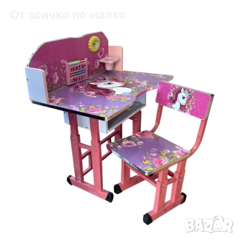 Детски чин и стол с картинки