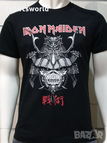 Нова мъжка тениска на музикалната група IRON MAIDEN - Senjutsu Samurai Eddie Graphic Navy, снимка 8 - Тениски - 35623072