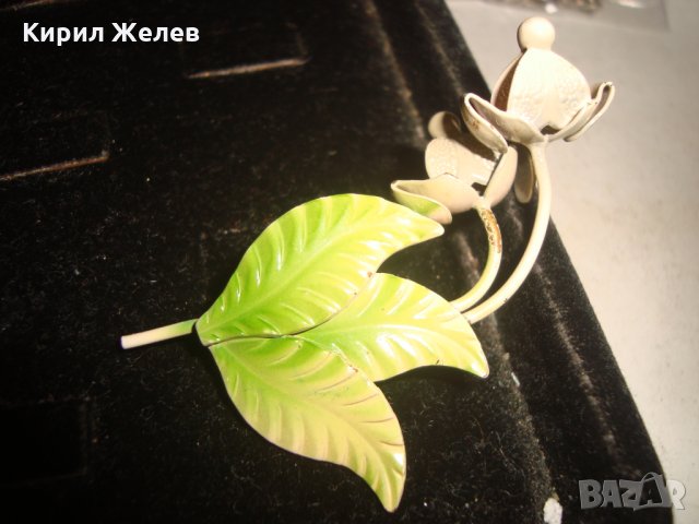 ПОЗЛАТЕНА БРОНЗОВА БРОШКА - ЦВЕТЕ АРТ НУВО СТИЛ 19698, снимка 7 - Други - 32239615