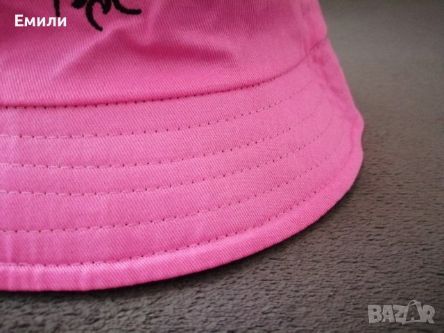 Дамска двулицева шапка идиотка в розов и черен цвят, снимка 12 - Шапки - 43675243