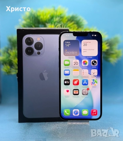 Apple iPhone 13 Pro Max, 128GB, 5G, Sierra Blue , снимка 3 - Apple iPhone - 52482860