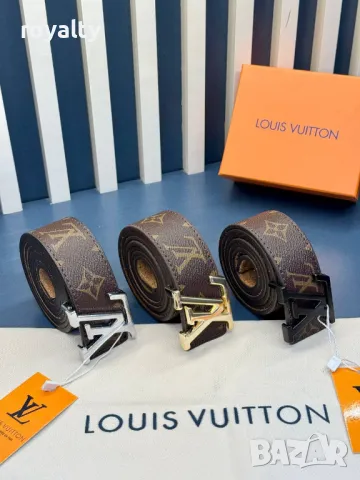 Louis Vuitton колани естествена кожа , снимка 4 - Колани - 49235422