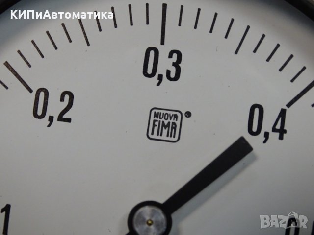 манометър Nuova Fima ф100 0-0.6 Bar, снимка 5 - Резервни части за машини - 34642466