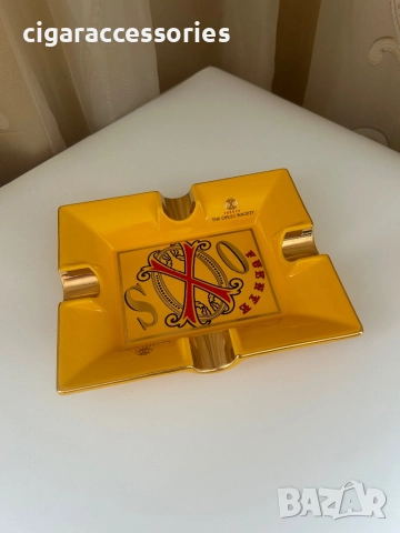 Луксозен пепелник за пури OpusX Society – Керамика с позлата, снимка 2 - Табакери - 51536624