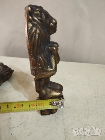 две бронз апликация лъв, снимка 3 - Антикварни и старинни предмети - 42971794