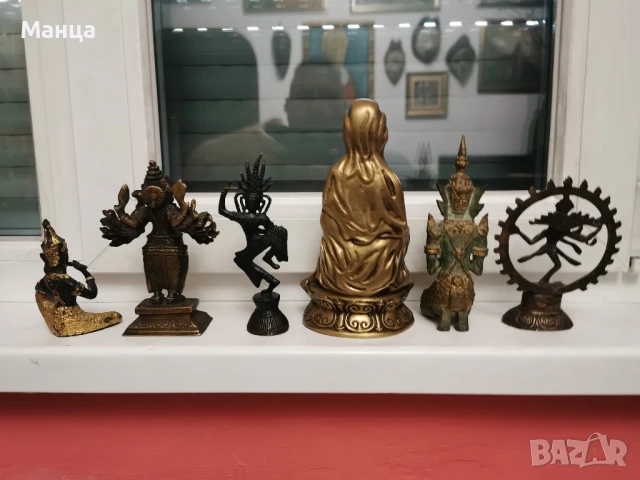 Стари бронзови фигури от Тебет Непал, снимка 4 - Антикварни и старинни предмети - 51326721