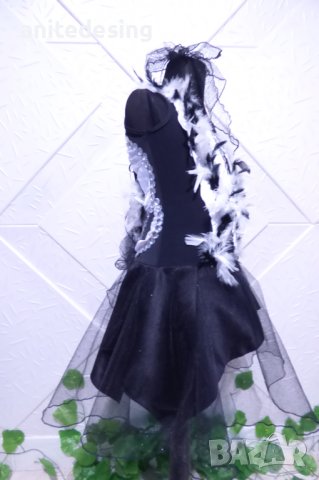 Детска рокля за латино танци в черно и бяло, снимка 11 - Детски рокли и поли - 38946637