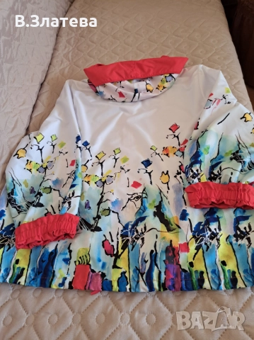 Дамско ЯКЕ – ветровка, размер 3XL, в свежи, слънчеви цветове., снимка 6 - Якета - 51548320