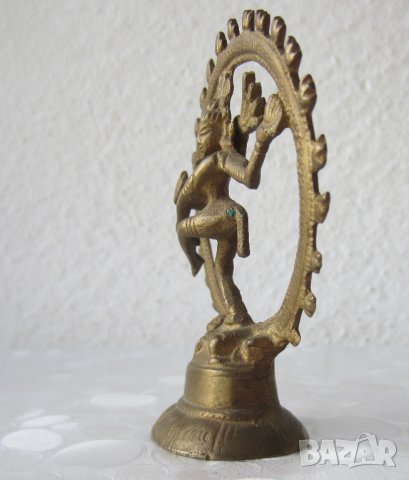 Индия божество метал бронз фигура пластика статуетка, снимка 4 - Антикварни и старинни предмети - 28965602