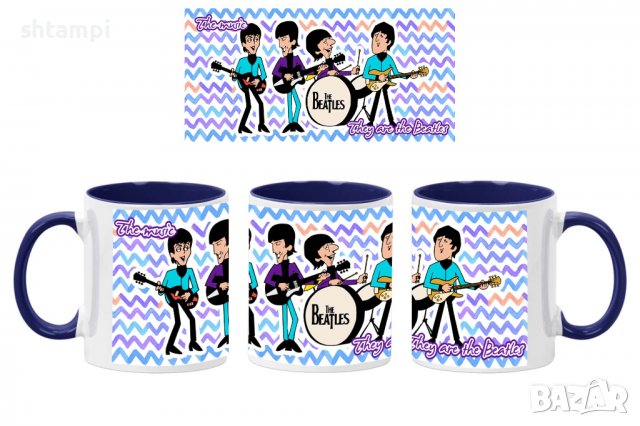 Чаша Beatles 15,Керамична Чаша, Кафе Чай, Игра,Изненада,Подарък,Повод,Празник,Рожден Ден, снимка 3 - Чаши - 38508729