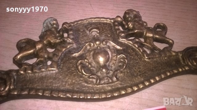 ЛЪВОВЕ-ОБКОВ-МАСИВЕН МЕД/МЕСИНГ-ВНОС ФРАНЦИЯ, снимка 2 - Колекции - 27621880