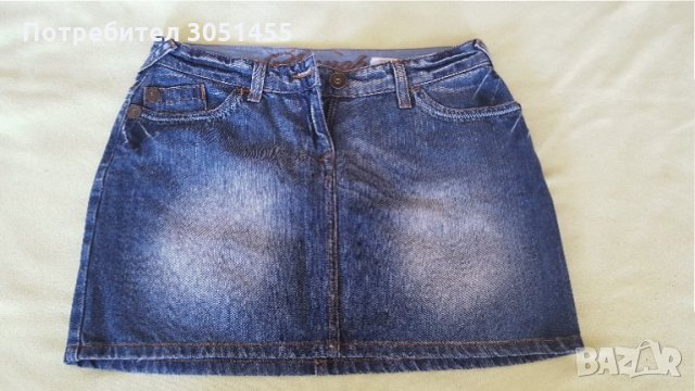 2 бр.дамски дънкови къси поли - Next и Zara, снимка 2 - Поли - 32967333