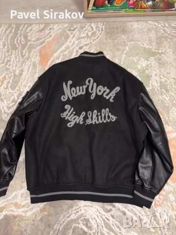 H&M Бейзболно/Letterman черно яке, снимка 2 - Якета - 52457971