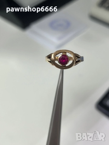 Златен пръстен 14К, снимка 7 - Пръстени - 52825055