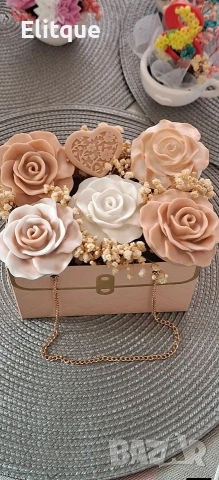 ръчно изработени сапунени свещи 