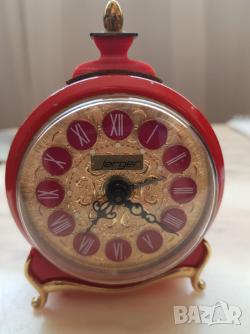Стар будилник Jerger west germany, снимка 7 - Антикварни и старинни предмети - 36511806