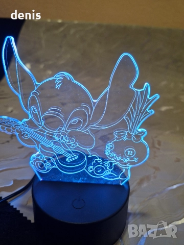 Детска лампа Стич, снимка 6 - Друга електроника - 52888189