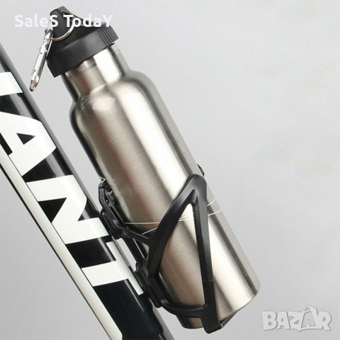 Поставка за шише за велосипед, стойка за бутилка, Алуминий, снимка 3 - Аксесоари за велосипеди - 44861366