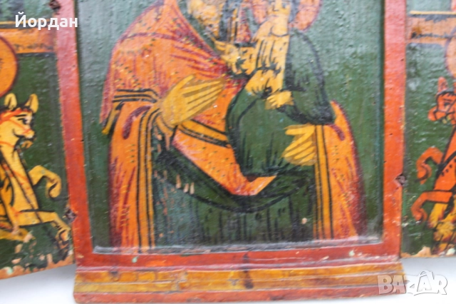 Икона триптих , снимка 8 - Икони - 52724286