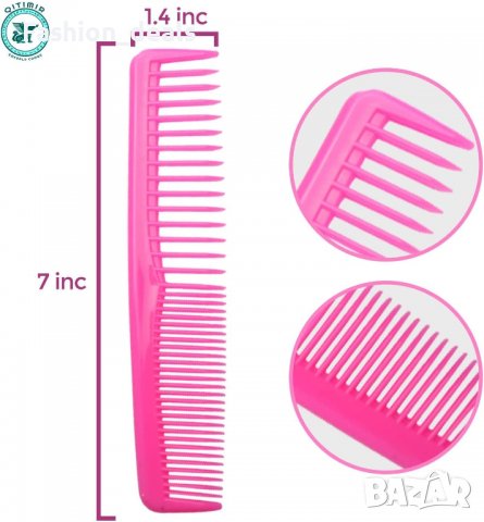 Нов Комплект цветни гребени за коса 6 броя джобен размер за деца подстригване, снимка 2 - Други - 38762337