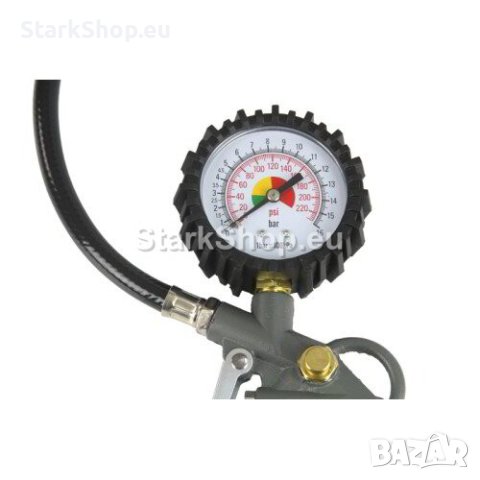 Пневматичен пистолет за помпане на гуми с манометър Mar-Pol, снимка 2 - Други инструменти - 40370748