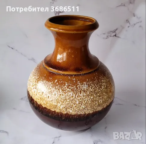 Винтидж ваза с подпис