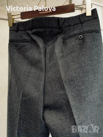 Модерен стилен вълнен панталон,мъжка кройка, снимка 5 - Панталони - 34594112