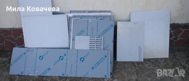 Неръждаеми правоъгълни парчета с различни размери и дебелини