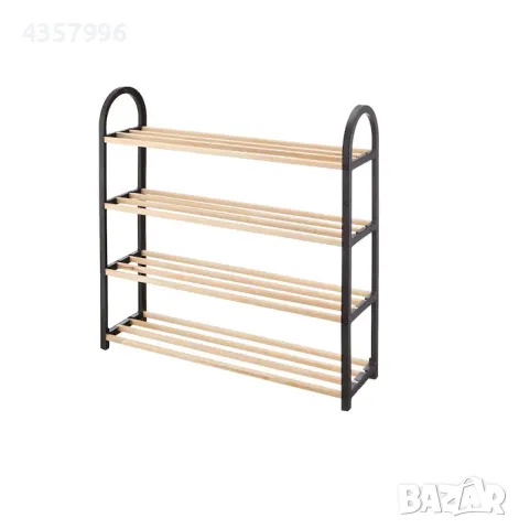 Етажерка за обувки, 4 рафта, Бежов