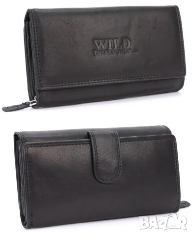 Дамски кожен портфейл Irisaa, винтидж портфейл, RFID защита, 21 слота за карти, снимка 2 - Портфейли, портмонета - 50984303