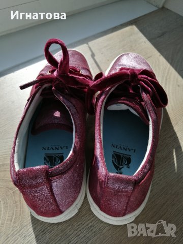 LANVIN 100% БОРДО , снимка 5 - Кецове - 28540099