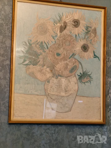 Картина слънчогледи стъкло , снимка 5 - Картини - 51068241