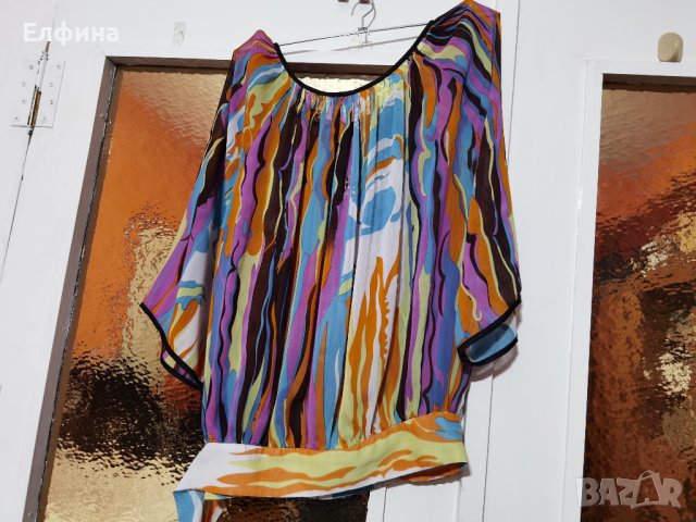 Весела, шарена ризка за лятото, полупрозрачна, снимка 2 - Ризи - 37602685