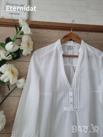 Блузка Esprit памучна материя , снимка 12 - Тениски - 51518494