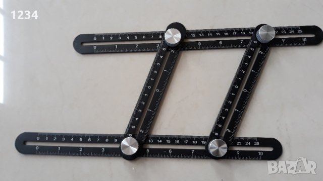 Четиристранна алуминиева линийка за пренасяне на размери 