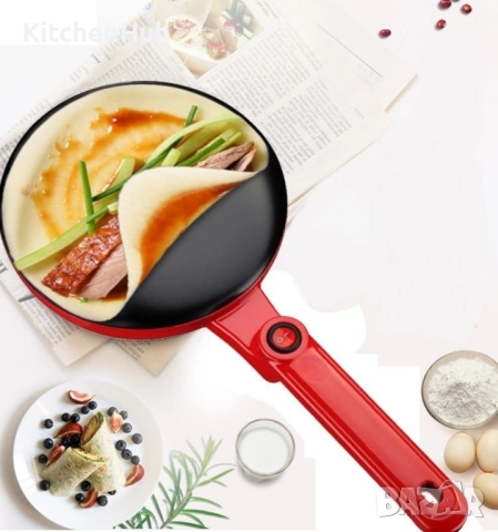 Електрически тиган за палачинки и пролетни рулца, снимка 17 - Съдове за готвене - 52120486