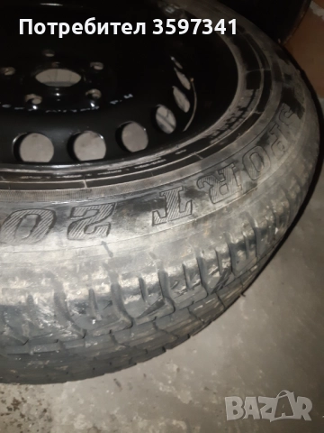205/60/15 Резервна гума на джанта Пасат 1999, снимка 4 - Гуми и джанти - 52219402