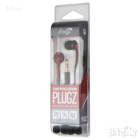 iFrogz EarPollution Plugz кабелни слушалки 3,5 мм - червени (EPD33-RED)