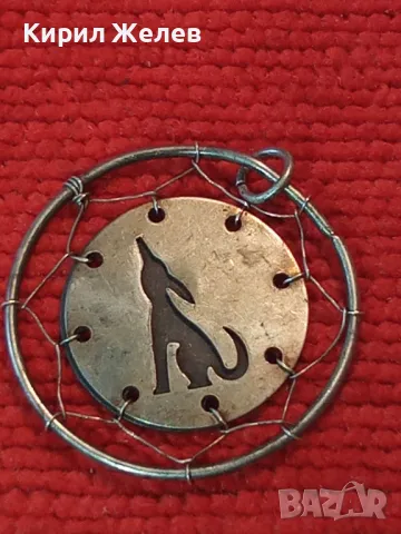 Стар ИЗКЛЮЧИТЕЛНО ФИНА РЪЧНА МАЙСТОРСКА ИЗРАБОТКА СРЕБЪРЕН ПЕНДАНТ с КУЧЕ СРЕБРО ВИСОКА ПРОБА 49749, снимка 13 - Антикварни и старинни предмети - 48901353