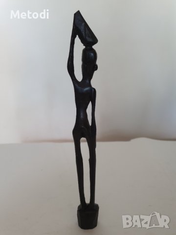 Малка дървена скулптура 22 см, снимка 3 - Декорация за дома - 43763214