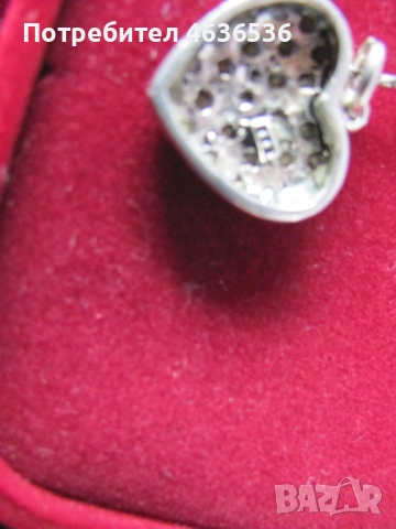 Сребърно колие , цирконии ,маркировка 925, снимка 4 - Колиета, медальони, синджири - 53467161