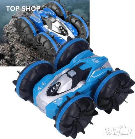 Автомобил-амфибия акумулатор на батерия и дистанционно, снимка 4 - Коли, камиони, мотори, писти - 48804957