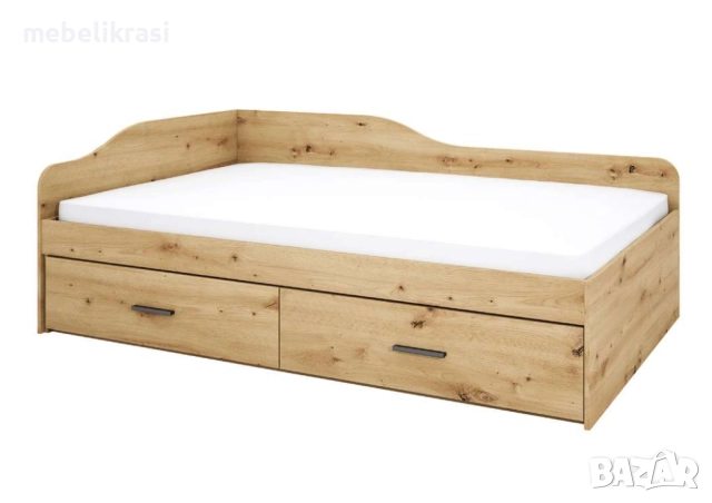 сити 2030 - легло с чекмеджета с табли от към стената и главата за матрак 120/190 см., снимка 3 - Спални и легла - 43759850