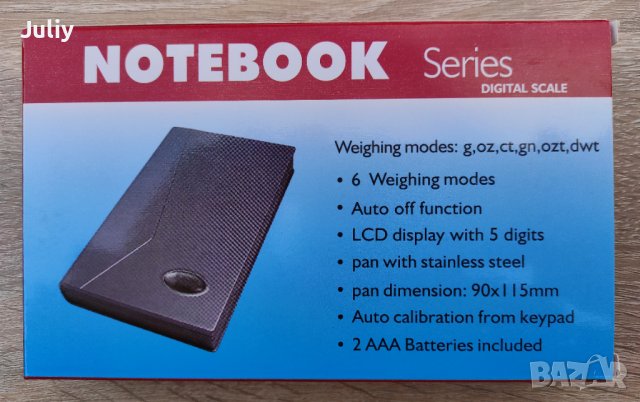 Електронна везна /0,1-500грама /- Notebook, снимка 6 - Електронни везни - 36684850