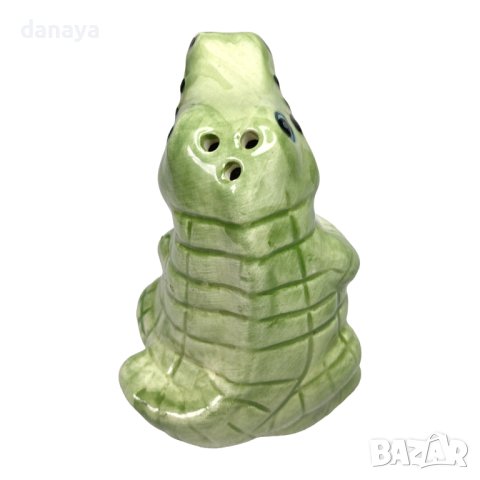 4413 Kомплект солница и пиперница Крокодили керамични солнички, снимка 4 - Аксесоари за кухня - 44058222