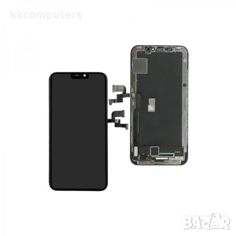 GX OLED Съвместим LCD Дисплей за iPhone XS 5.8' + Тъч скрийн / Черен / Баркод : 484176