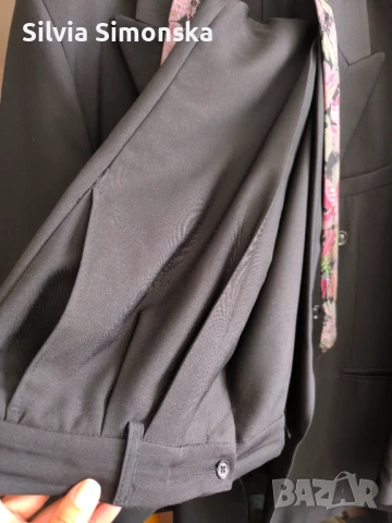 Черен мъжки костюм, снимка 5 - Костюми - 50747683