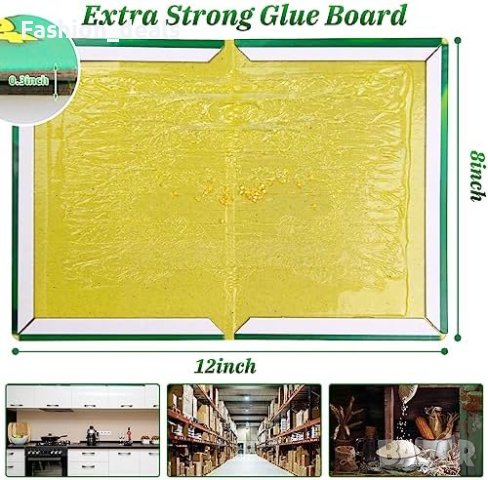 Нов комплект от 6 опаковки лепкави подложки капани за вредители насекоми, снимка 3 - Други стоки за дома - 42951643