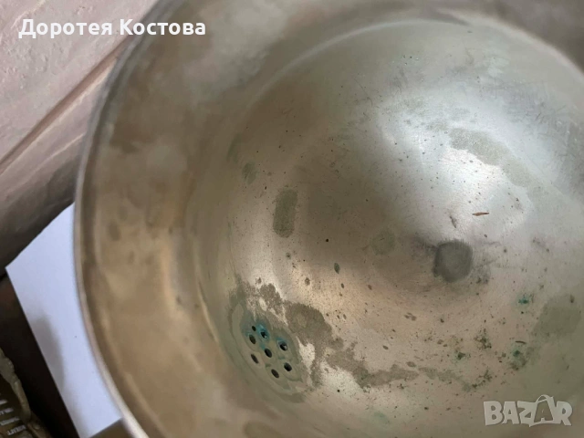 Красив месингов чайник от Англия, снимка 8 - Антикварни и старинни предмети - 53389479